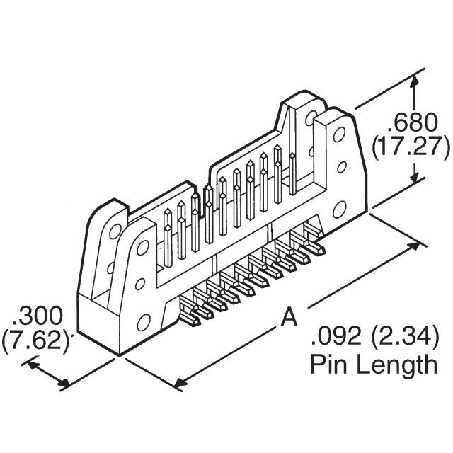 CWN-300-34-0000 CW Industries  Headers Male Pins